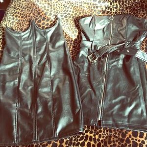 FASHION NOVA Moto Dresses Faux Leather Medium